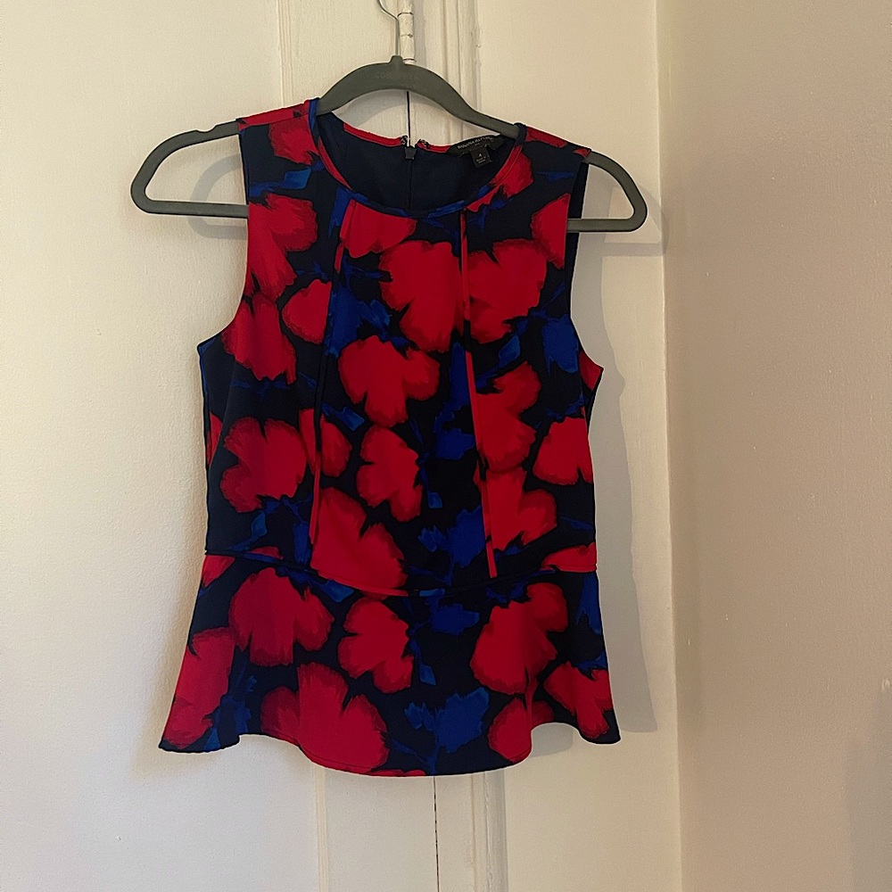 Banana Republic Peplum Floral Blouse